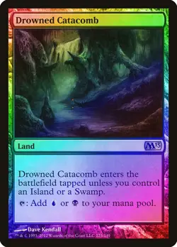 Drowned Catacomb FOIL Magic 2013 / M13 NM Land Rare MAGIC MTG CARD ABUGames - Image 1