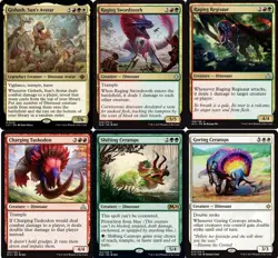 MTG Commander EDH Deck Gishath, Sun's Avatar 100 Cards Dinosaurs Custom Deck NM - Image 1