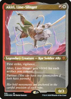 Akiri, Line-Slinger (Etched) [Commander Legends] - Image 1