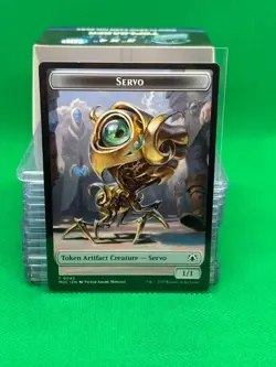 MTG - Feather // Servo Double-sided Token | March of the Machine Commander - Image 2