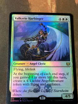 1x FOIL VALKYRIE HARBINGER - Angel - Kaldheim - MTG - Magic the Gathering - Image 1