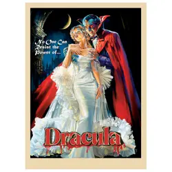 Dracula - Retro Vintage Style - MTG Size - 100 Textured Matte Card Sleeves - Image 1