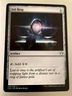 Sol Ring Magic Karte MtG Mana Artefact Sonnenring Commander Ikoria - Image 1