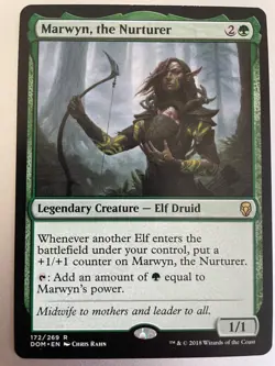 Marwyn, the Nurturer Magic Karte MtG Elf Elfen Dominaria - Image 1