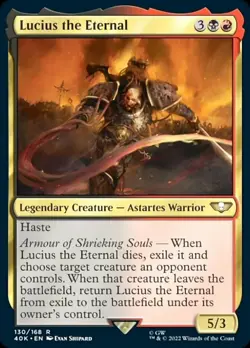 1x Lucius the Eternal NM-Mint, English Commander: Universes Beyond: Warhammer 40 - Image 1