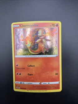 Pokemon TCG Charmander SWSH092 Cosmos Holo Promo NM With 2 Swirls. Light Lines - Image 1