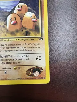 Pokemon TCG Brock's Dugtrio Gym Heroes First Edition 22/132 LP - Image 5