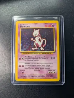 Mewtwo 10/102 Pokemon TCG 1999 Base Set Holo Unlimited Rare HP - Image 1