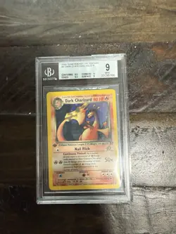 2000 Pokemon Rocket Dark Charizard #4 Holo 1st Edition BGS Mint 9 - Image 1
