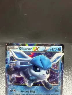2016 Pokemon TCG XY Fates Collide Glaceon EX 20/124 Ultra Rare Holo NM - Image 3
