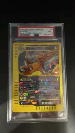 GLURAK BOX TOPPER-GERMAN POKEMON SKYRIDGE BOX TOPPER 2003 PSA 9 #18429 KC - Image 1