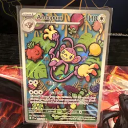 Pokemon TCG Ambipom 107/094 Phantasmal Flames Holo Illustration Rare 110 HP EN - Image 1