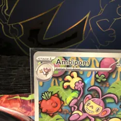 Pokemon TCG Ambipom 107/094 Phantasmal Flames Holo Illustration Rare 110 HP EN - Image 2