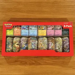 Pokemon TCG Prismatic Evolutions Mini Tins 8-Pack Costco Exclusive New Sealed - Image 1