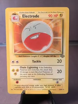 Pokemon TCG Electrode #2/64 Jungle Set Unlimited Non Holo Rare WOTC VTG 1999 NM - Image 1