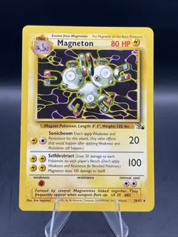Magneton 26/62 Fossil Regular Non Holo Pokemon TCG - Image 1
