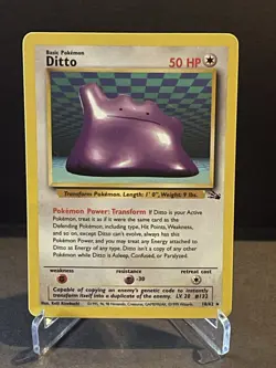 Pokemon TCG Ditto Fossil Set Non-Holo Rare #18/62 LP-NM - Image 1
