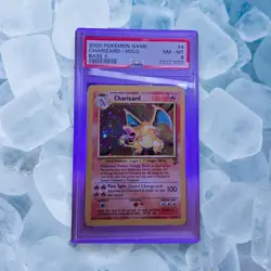 2000 POKEMON GAME BASE II #4 CHARIZARD-HOLO PSA 8 - Image 1