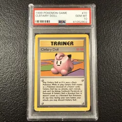 1999 Pokemon Clefairy Doll #70 Base Set Unlimited PSA 10 Gem Mint 💎 - Image 1