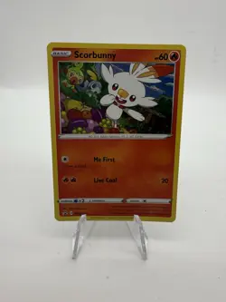Scorbunny HOLO RARE SWSH071 Black Star Promo Pokemon NM 2020 - Image 1