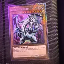 YuGiOh BLUE EYES WHITE DRAGON Platinum Secret Rare RA03-EN079 - Image 1