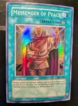 YU-GI-OH MESSENGER OF PEACE SRL-102 UNLIMITED SUPER RARE LP - Image 1