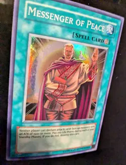 YU-GI-OH MESSENGER OF PEACE SRL-102 UNLIMITED SUPER RARE LP - Image 2