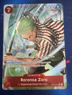 Roronoa Zoro - OP14-015 (Alternate Art) OP14-015 The Azure Sea's Seven Foil - Image 1