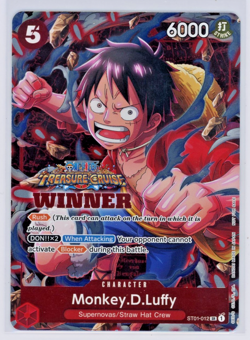 MONKEY D. LUFFY TREASURE CRUISE WINNER PACK VOL.5 FOIL PROMO 2023 NM MINT - Image 1