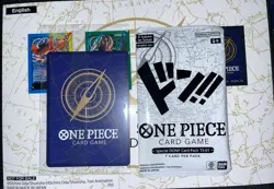 One Piece TCG Monkey.D.Luffy OP10-111 Promo + Sticker Sheet + Promo Pack - Image 2