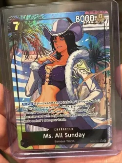 Ms. All Sunday - OP14-084 (Alternate Art) - The Azure Sea's Seven | One Piece - Image 1