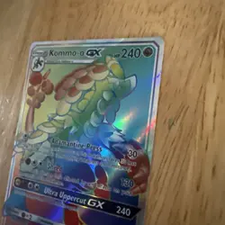 Kommo-o gx 159/145 Guardians Rising Secret Rare Rainbow Holo 2017 Pokemon Card - Image 2