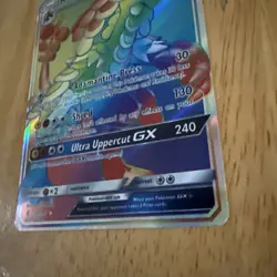 Kommo-o gx 159/145 Guardians Rising Secret Rare Rainbow Holo 2017 Pokemon Card - Image 3