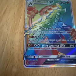 Kommo-o gx 159/145 Guardians Rising Secret Rare Rainbow Holo 2017 Pokemon Card - Image 5