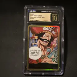 One Piece TCG English OP13 GOLD Don!! Card Carrying On His Will CGC PRISTINE 10 - Image 1