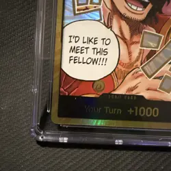 One Piece TCG English OP13 GOLD Don!! Card Carrying On His Will CGC PRISTINE 10 - Image 2
