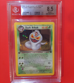 Dark Arbok Team Rocket Holo Pokemon Card First Edition 2/82 Graded Mint TCG 2000 - Image 1
