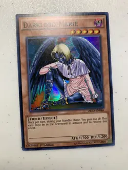 YuGioh Darklord Marie NM (1st Ed.) DESO-EN046 Super Rare Card - Image 1