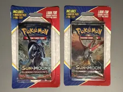 Pokemon TCG: Sun & Moon-Burning Shadows Booster Pack (10 Cards) Lot Of 2 - Image 1