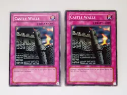 2x Castle Walls SDK-049 Yu-Gi-Oh! Card Unlimited - Image 1