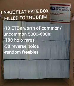 Pokemon BULK LOT 5000-6000 Cards, 100 HOLO rares, 50 REVERSE & FREEBIES 99% NM - Image 1