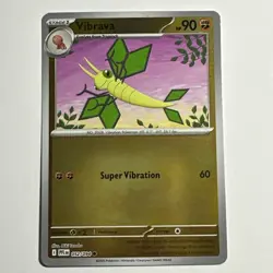 Vibrava 052/094 Reverse Holo Card Phantasmal Flames PFL Pokemon TCG NM - Image 1
