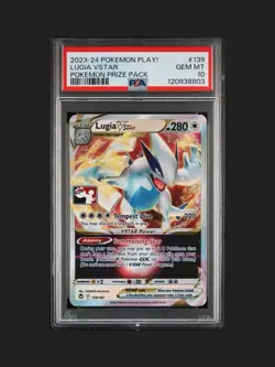 Lugia VSTAR 139/195 Prize Pack Series Cards Holo PSA 10 - Image 1
