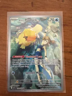Misty's Psyduck Holo Illustration Rare Card 193/182 Sv10: Destined Rivals - Image 1