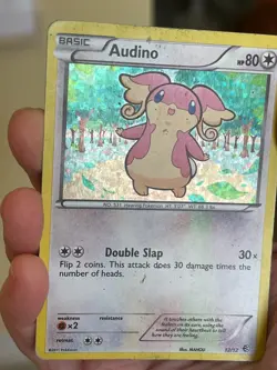 POKEMON AUDINO 12/12 PROMO 2011 MCDONALD'S HOLOFOIL MP/HP CARD - Image 3
