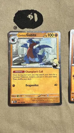 Cynthia’s Garchomp Gabite Gible Promo Cosmos Holo 204 103/182 102/182 NM Cards 2 - Image 3
