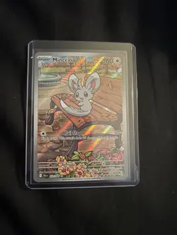 Pokemon TCG Minccino 152/086 Full Art Black Bolt Illustration Rare Card - Image 1