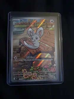 Pokemon TCG Minccino 152/086 Full Art Black Bolt Illustration Rare Card - Image 2