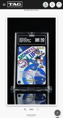 2025 ONE PIECE CARD GAME PROMO EB02-010 DODGERS NIGHT MONKEY D LUFFY TAG 10 - Image 1