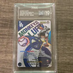 2025 ONE PIECE CARD GAME PROMO EB02-010 DODGERS NIGHT MONKEY D LUFFY TAG 10 - Image 2